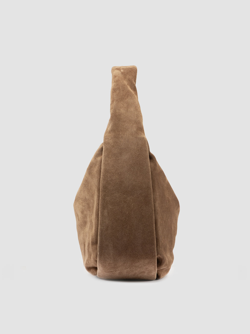 BOLINA 048 - Brown Suede Shoulder Bag - image 3,side view