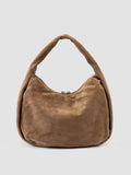 BOLINA 048 - Brown Suede Shoulder Bag - thumb image 4,side view