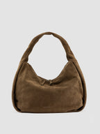 BOLINA 048 - Borsa a Tracolla in Pelle Scamosciata Marrone