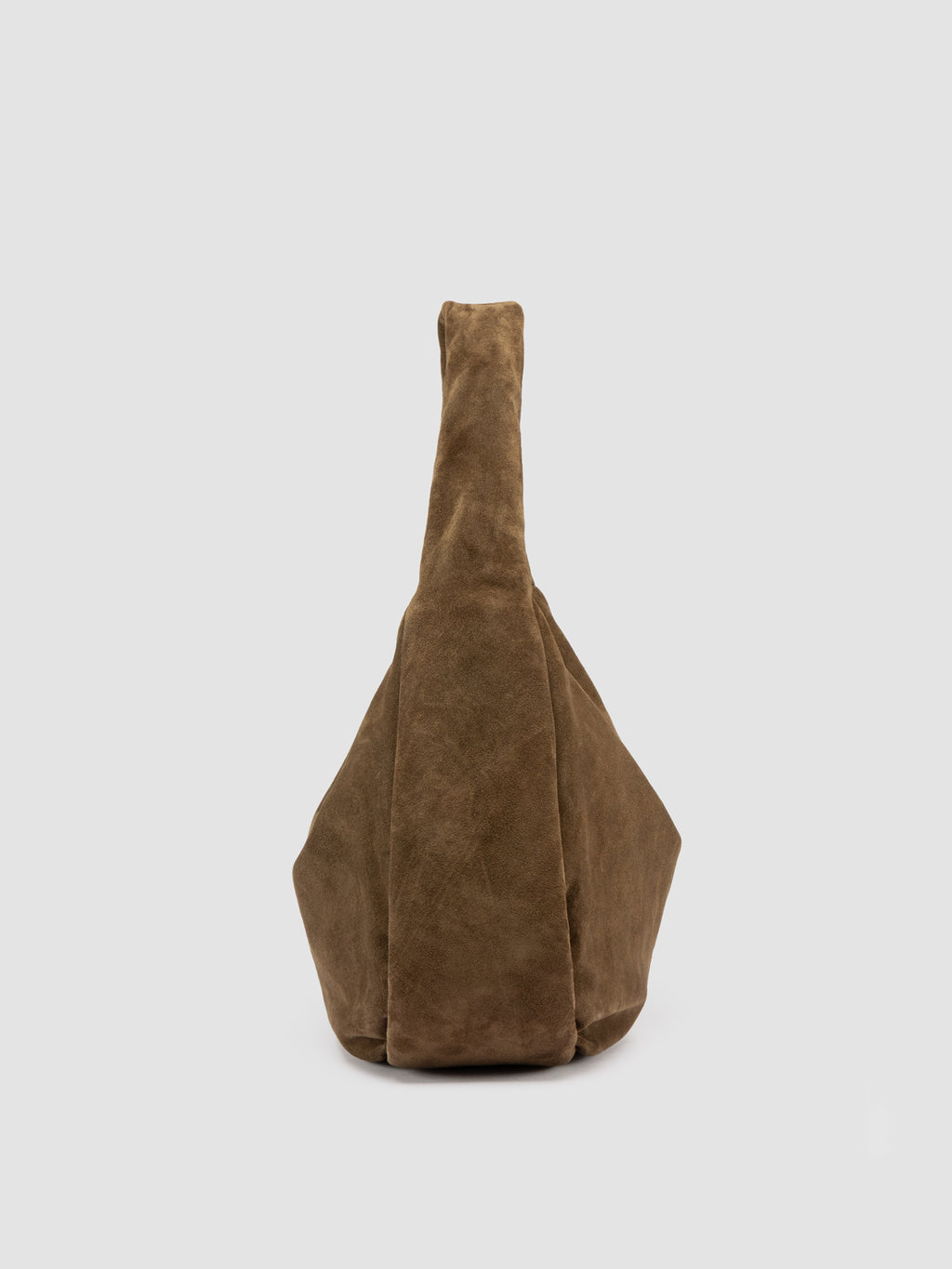 BOLINA 048 - Brown Suede Shoulder Bag - image 4,side view
