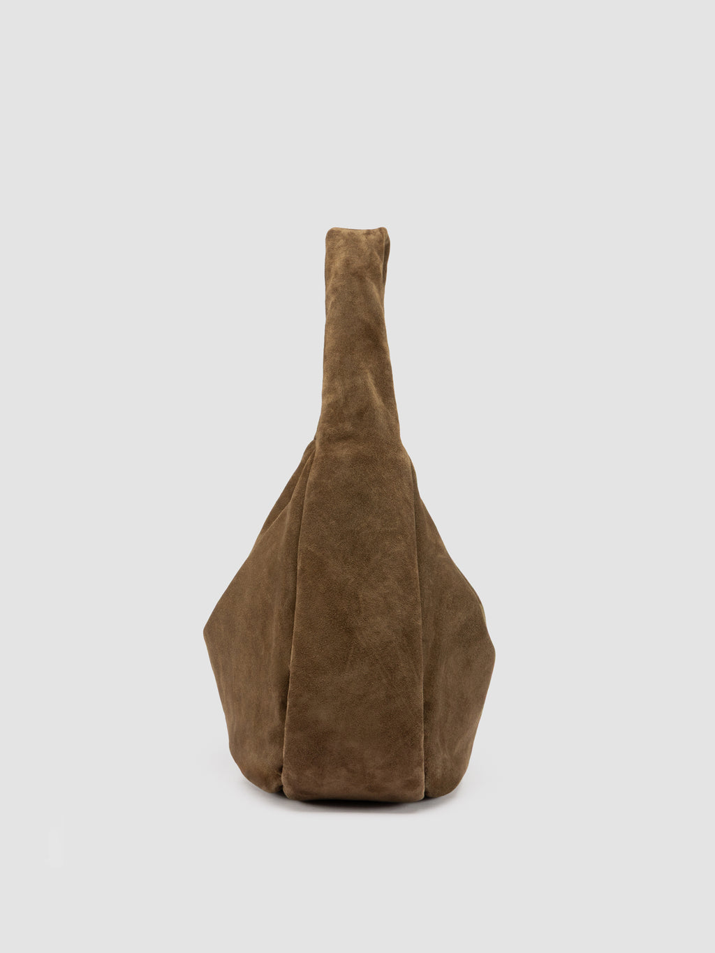 BOLINA 048 - Brown Suede Shoulder Bag - image 5,side view