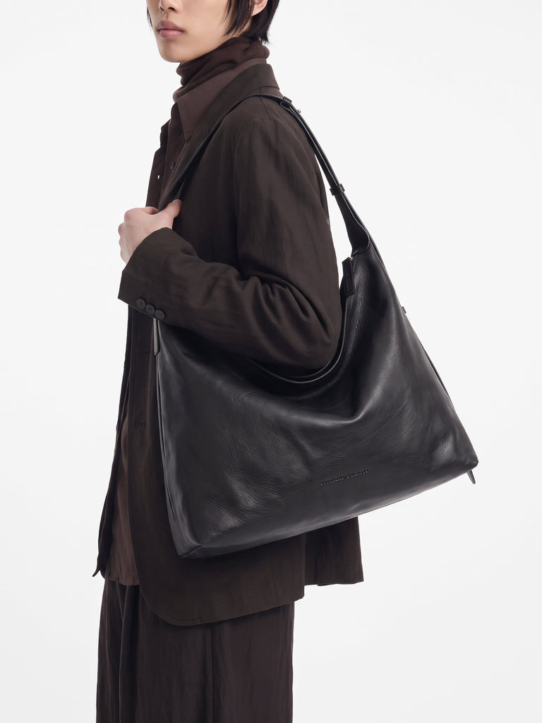 MADERNA 002 - Borsa a Tracolla in Pelle Nera