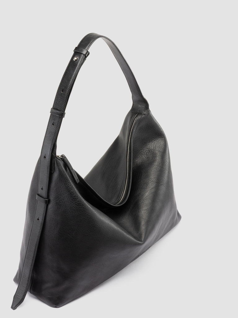 MADERNA 002 - Black Leather Crossbody Bag-hover