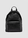 OC PACK 001 - Black Leather Backpack - thumb image 1,side view