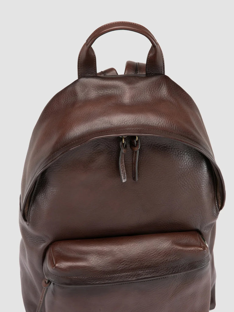 OC PACK 001 - Brown Leather Backpack