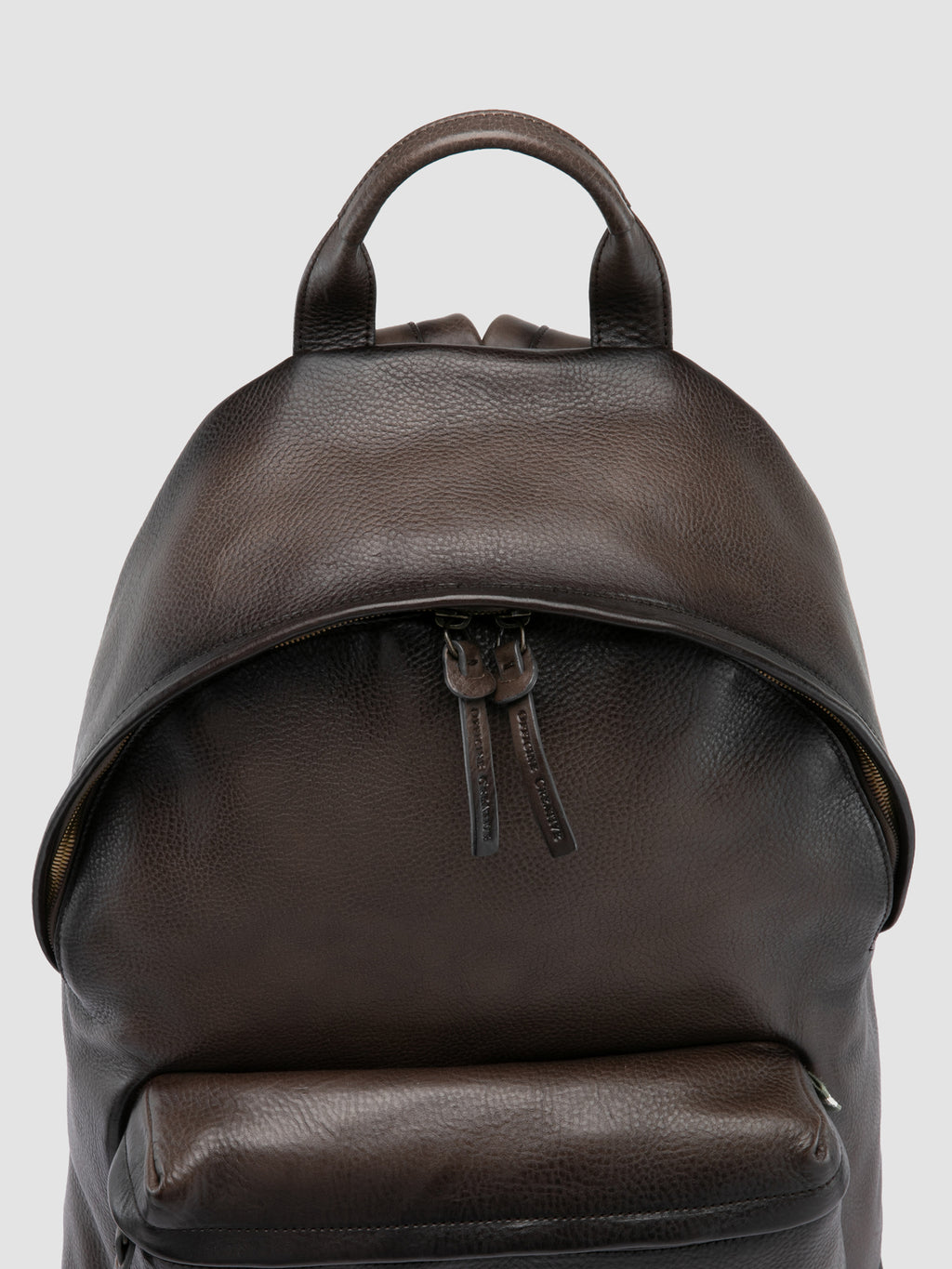 OC PACK 001 - Brown Leather Backpack - image 2,side view