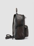 OC PACK 001 - Brown Leather Backpack - thumb image 3,side view
