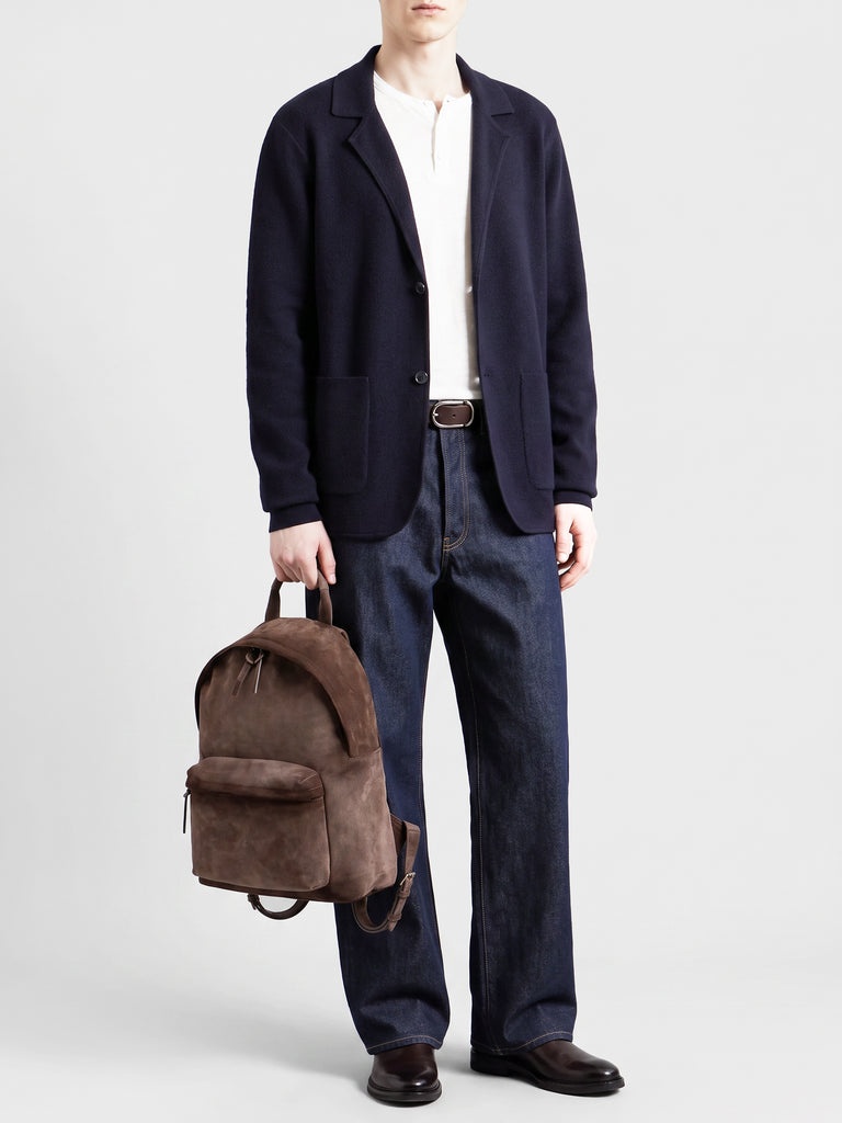 OC PACK 001 - Zaino in Pelle Scamosciata Color Tortora