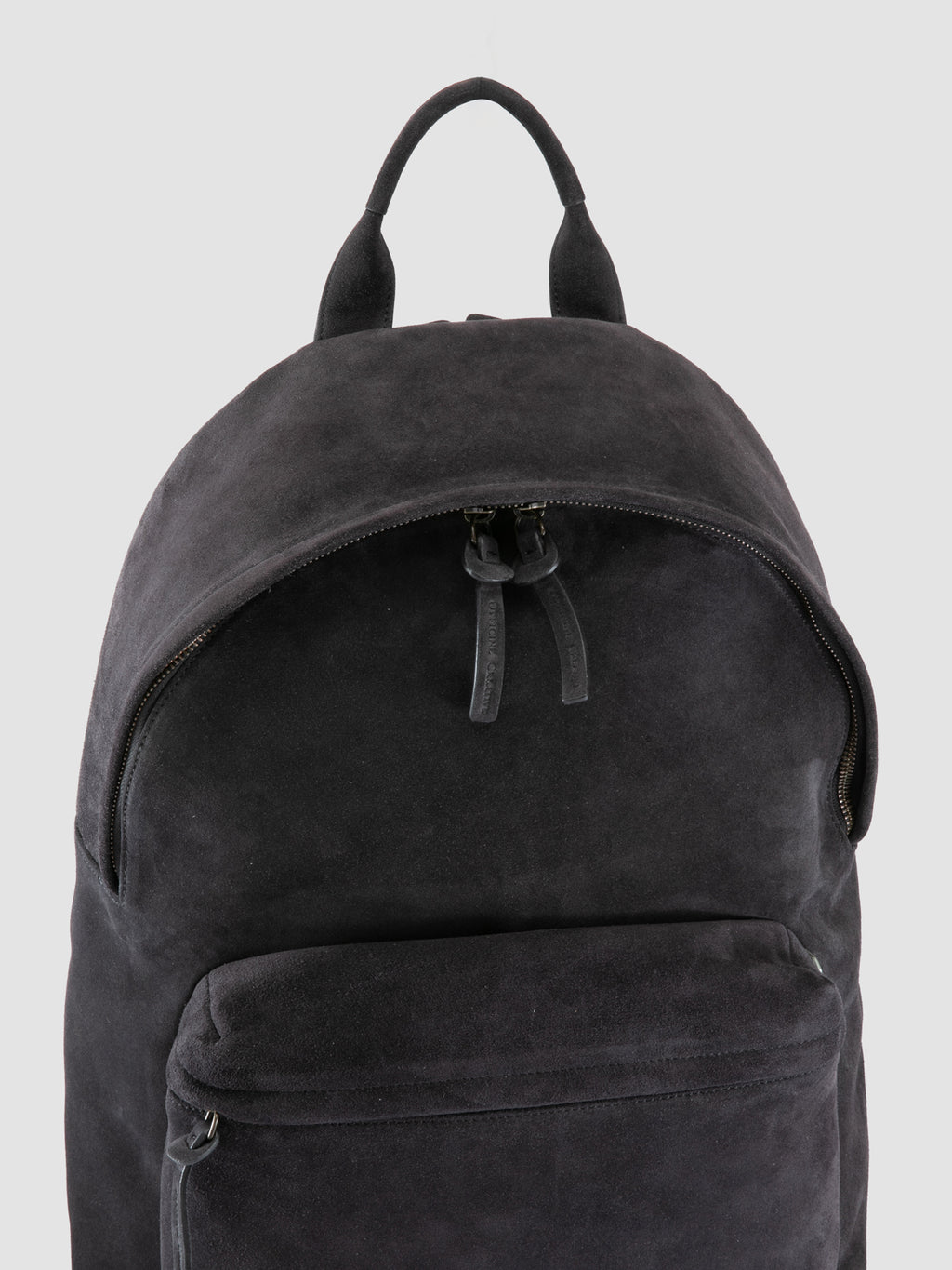 OC PACK 001 - Black Suede Backpack - image 2,side view