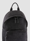 OC PACK 001 - Black Suede Backpack - thumb image 2,side view