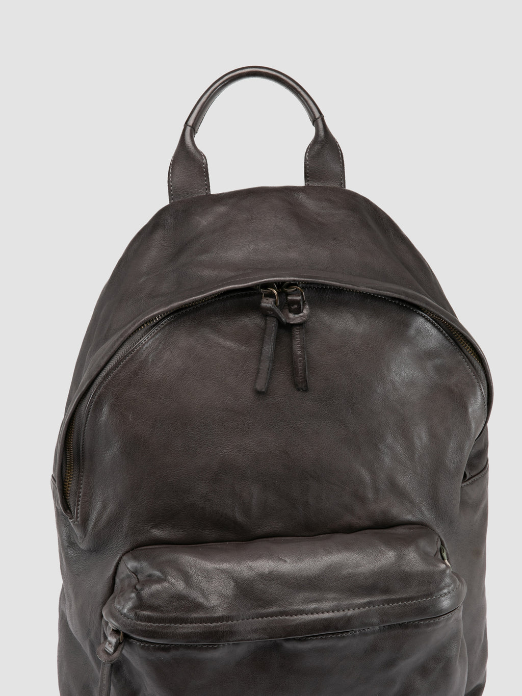 OC PACK 004 - Grey Leather Backpack