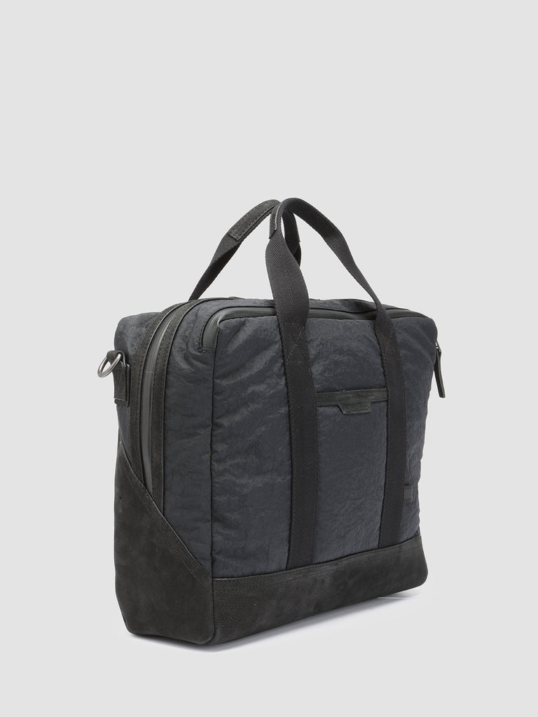 PILOT 002 - Black Nylon & Nubuck Briefcase  Officine Creative - 7
