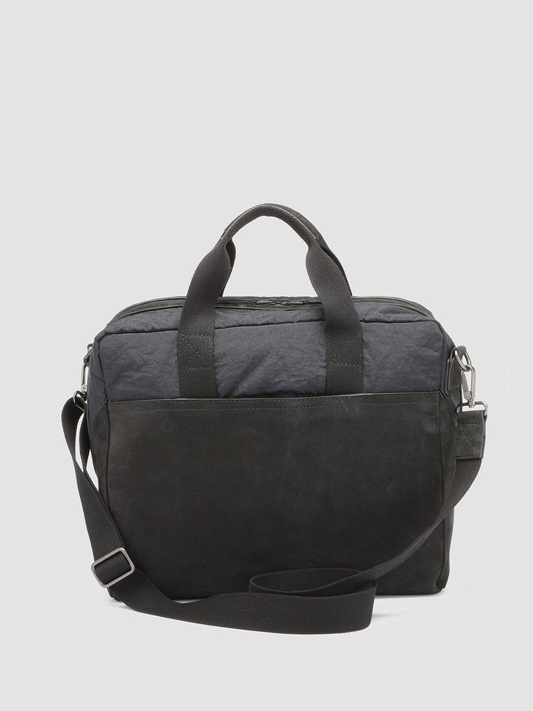 PILOT 002 - Black Nylon & Nubuck Briefcase  Officine Creative - 4