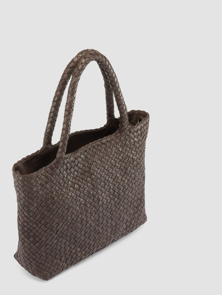 RAQUEL 001 - Borsa a Tracolla in Pelle Marrone-hover