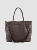 RAQUEL 002 - Brown Leather Shoulder Bag - thumb image 4,side view