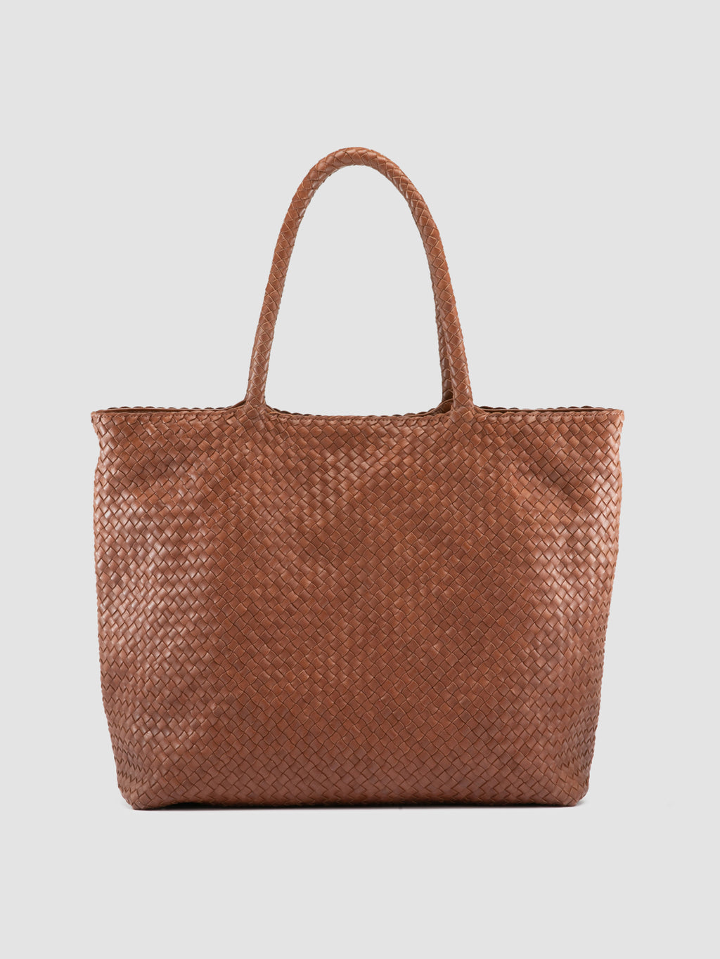RAQUEL 002 - Brown Leather Shoulder Bag - image 1,side view