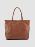 RAQUEL 002 - Brown Leather Shoulder Bag - thumb image 1,side view