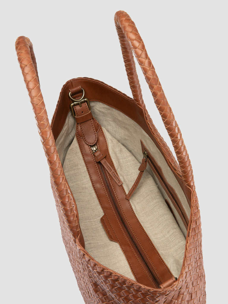 RAQUEL 002 - Brown Leather Shoulder Bag