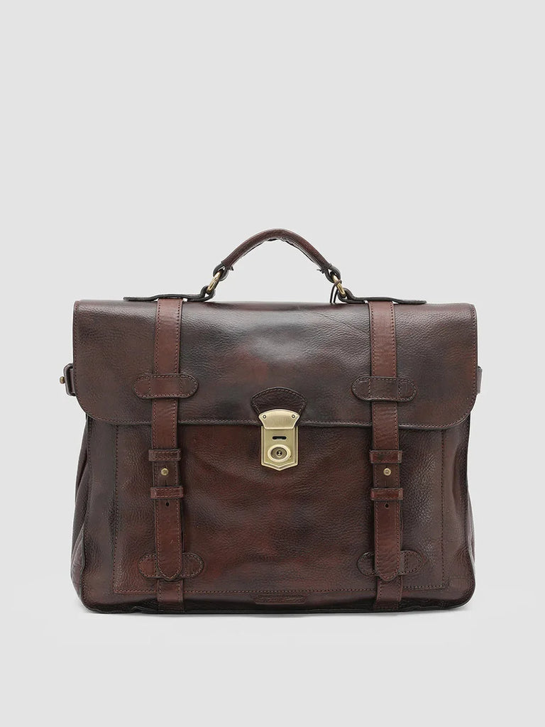 RARE 26 - Dark Brown Leather BriefCase