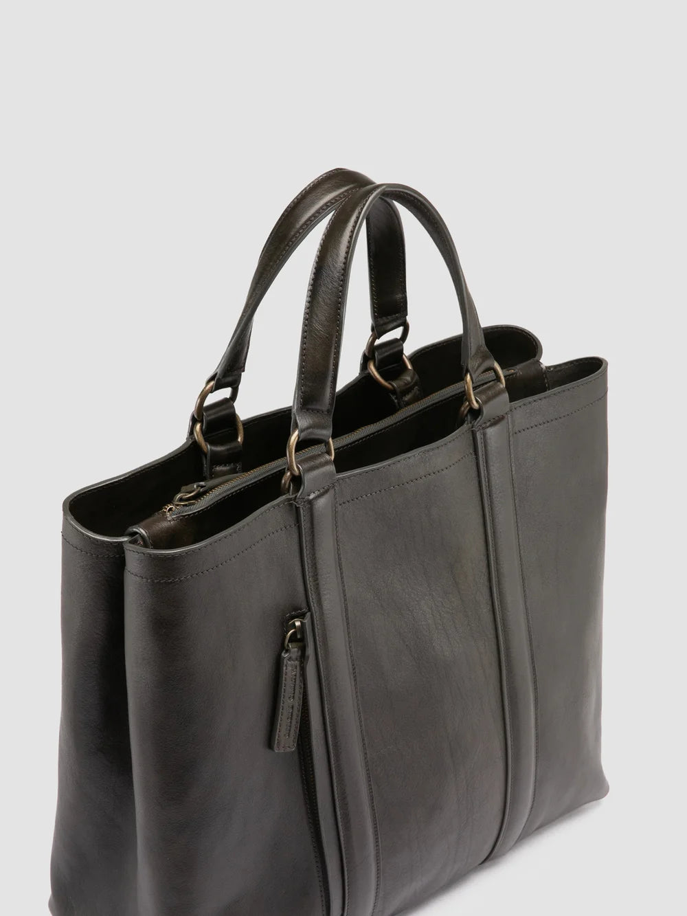 RARE 050 - Valigetta in Pelle Verde - image 2,side view