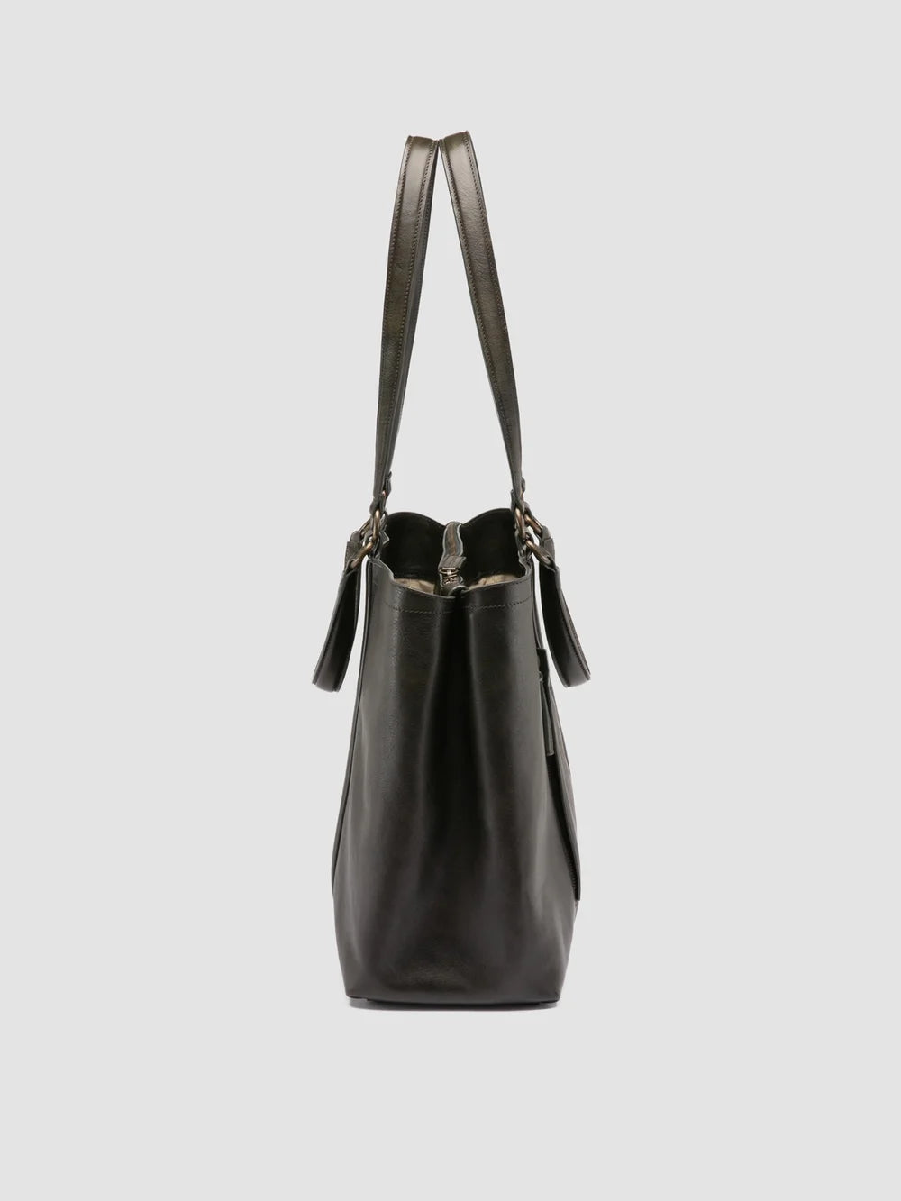 RARE 050 - Valigetta in Pelle Verde - image 5,side view