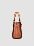 SADDLE 009 - Brown Leather Hand Bag - thumb image 3,side view