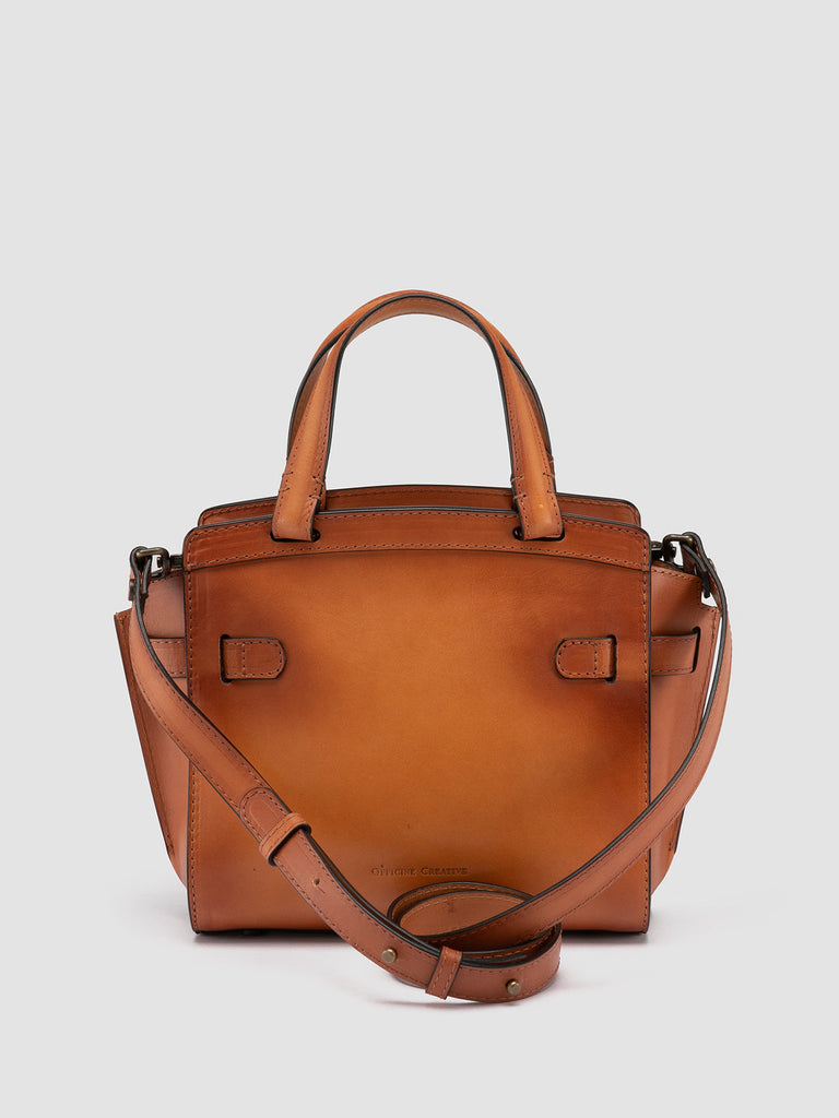 SADDLE 009 - Brown Leather Hand Bag