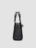 SADDLE 009 - Black Leather Hand Bag - thumb image 3,side view