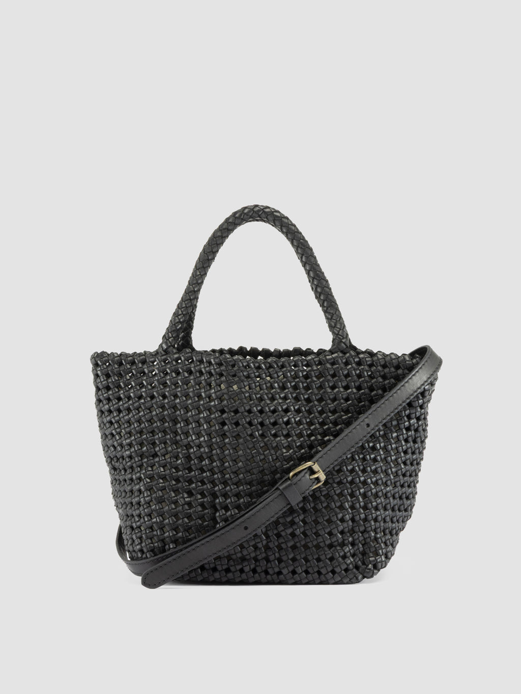 VICKY 001 - Borsa a Mano in Pelle Nera - image 1,side view