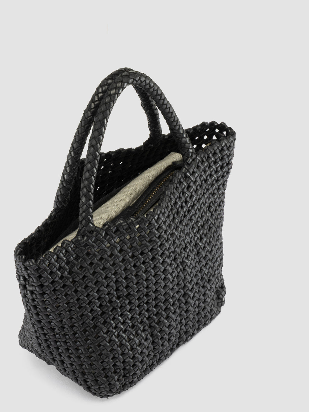 VICKY 001 - Borsa a Mano in Pelle Nera - image 2,side view