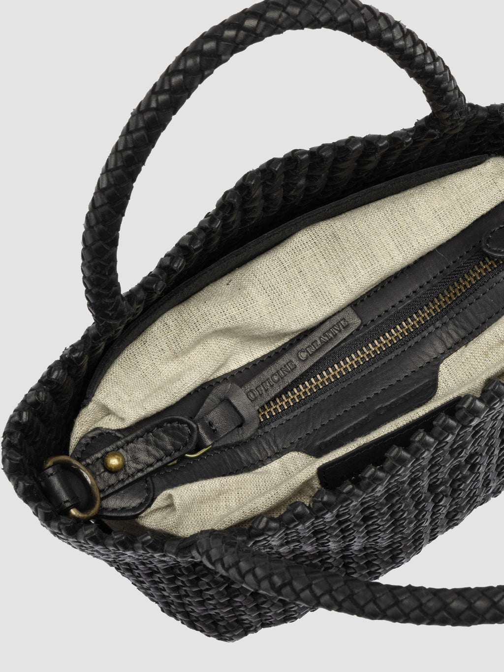 VICKY 001 - Borsa a Mano in Pelle Nera - image 7,side view