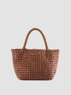 VICKY 001 - Borsa a Mano in Pelle Marrone