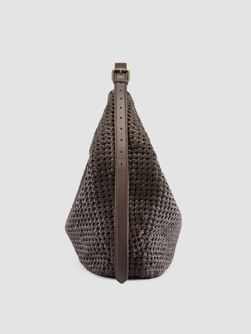 VICKY 002 - Brown Leather Shoulder Bag - image 3