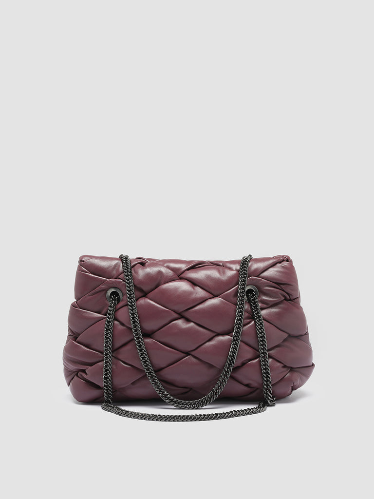 OC CLASS 053 Massive - Burgundy Leather Shoulder Bag