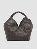 OC CLASS 056 Woven - Brown Leather Handle Bag