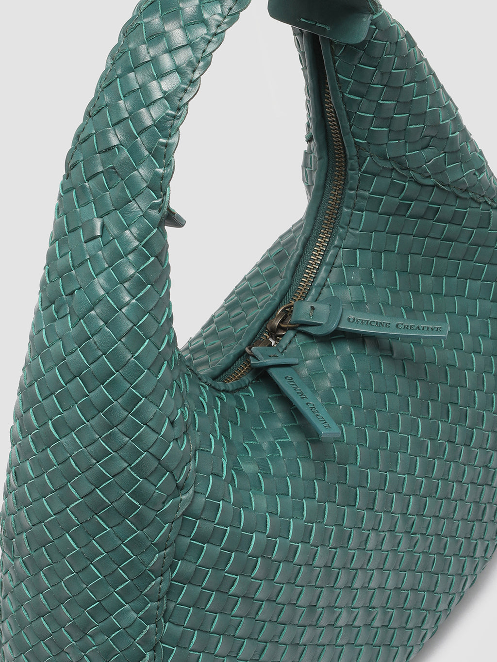 OC CLASS 58 - Borsa Hobo in Pelle Verde