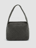 OC CLASS 062 Woven - Grey Leather Shoulder Bag