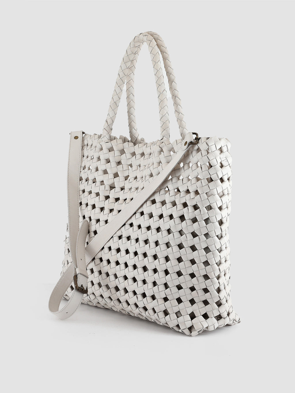 OC CLASS 35 Button - White Shoulder Bag