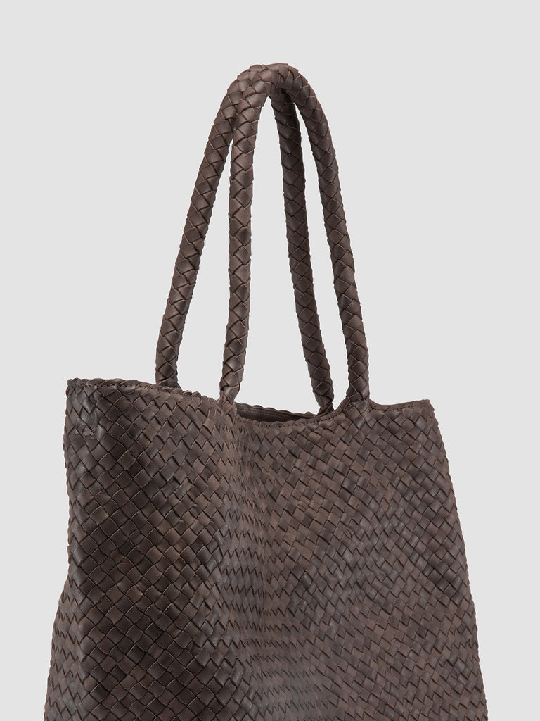 OC CLASS 35 - Tote Bag in Pelle Marrone