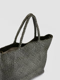 OC CLASS 35 Woven - Green Woven Leather Shoulder Bag