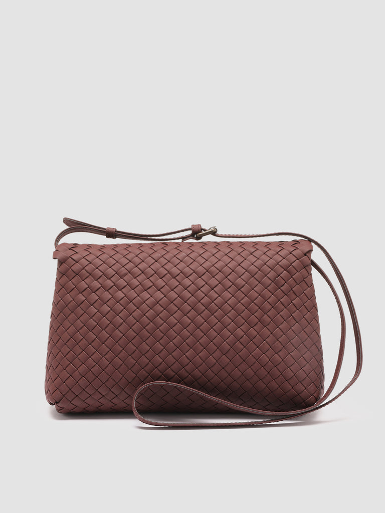 OC CLASS 46 - Borsa Crossbody in Pelle Bordeaux