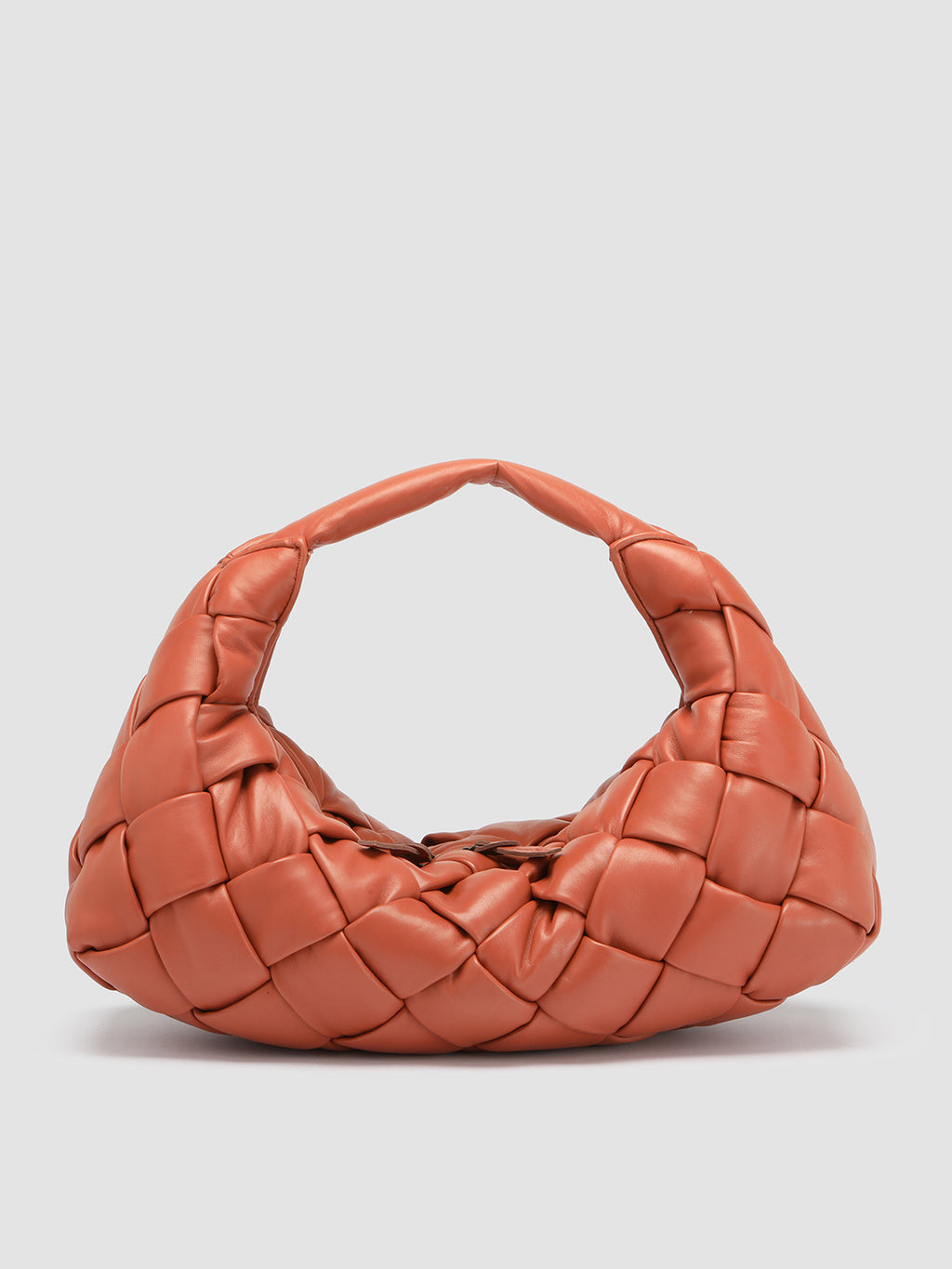 OC CLASS 49 Massive - Orange Leather Hobo Bag