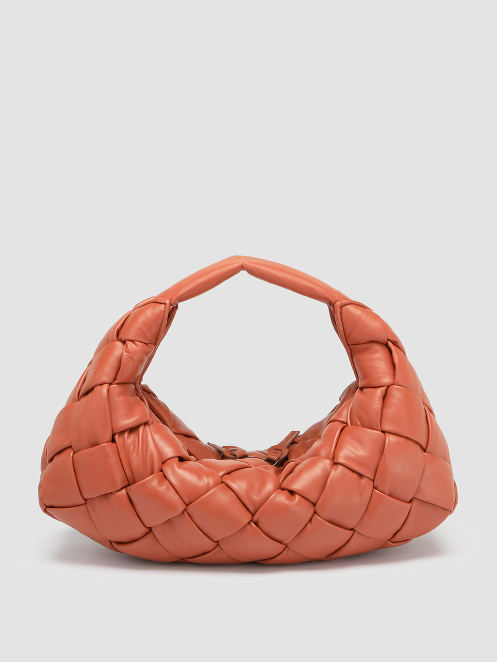 OC CLASS 49 Massive - Orange Leather Hobo Bag