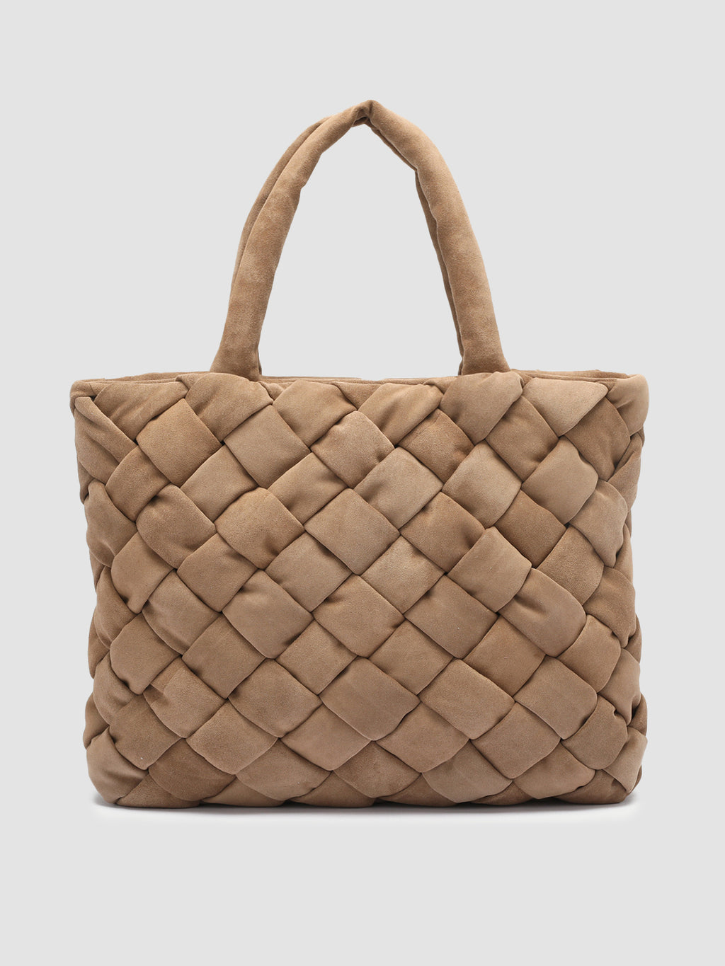 OC CLASS 511 Massive - Borsa con Manico in Pelle Scamosciata Beige