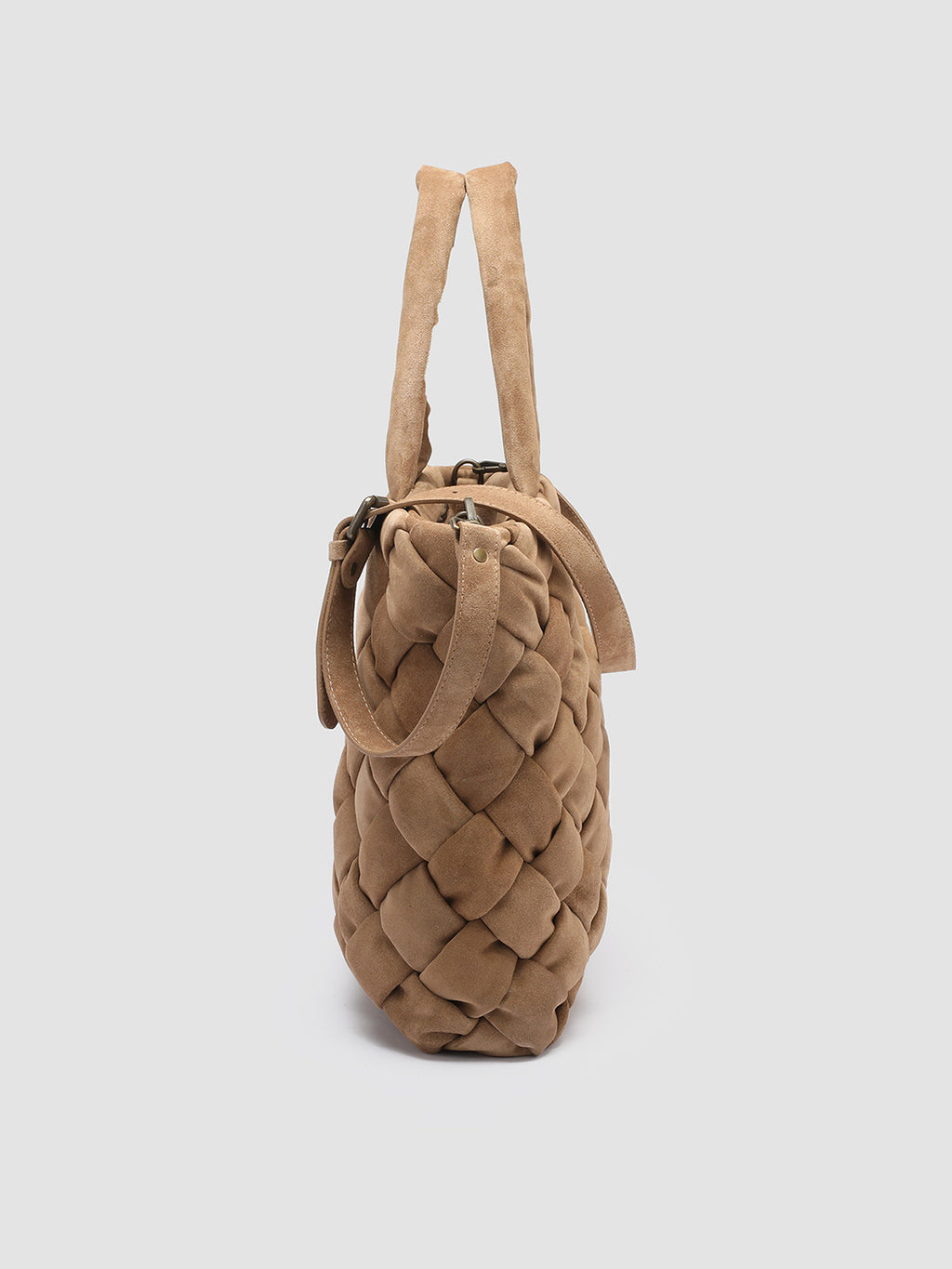 OC CLASS 511 Massive - Borsa con Manico in Pelle Scamosciata Beige