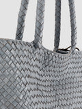 OC CLASS 511 Woven - Borsa con Manico in Pelle Blu