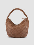 OC CLASS 09 - Brown Woven Leather Tote Bag