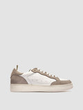 THE ANSWER 101 - White Nubuck Low Top Sneakers - thumb image 1,side view