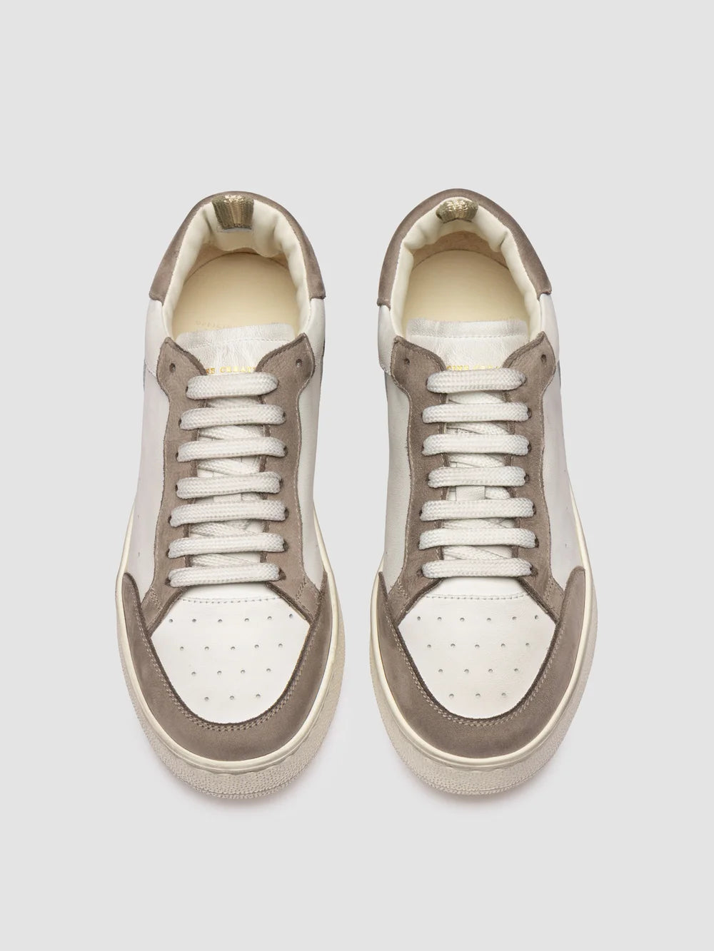 THE ANSWER 101 - White Nubuck Low Top Sneakers - image 2,side view