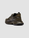 AXIS 101 - Green Leather Low Top Sneakers - thumb image 4,side view